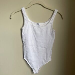 Wolford White Scoop deck Bodysuit Size Small